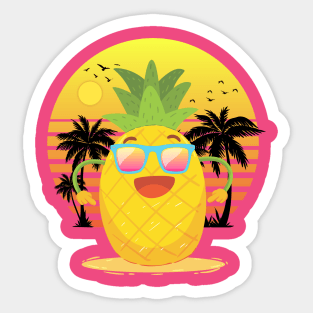 Pineapple Summer Vibes Sticker